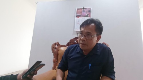 Kepala Dinas Pertanian dan Ketahanan Pangan Provinsi Bali I Wayan Sunada saat ditemui wartawan di ruang kerjanya, Denpasar, Bali, Sabtu (2/7/2022).