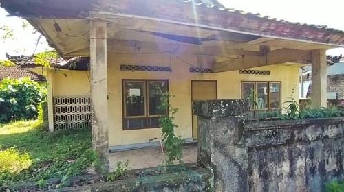 Kondisi rumah kosong yang akan digunakan oleh penculik anak di Jalan Udayana, Kelurahan Bale Bale Agung, Kecamatan Negar, Jumat (1/7/2022)
