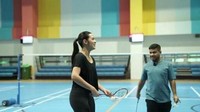 Raisa sudah beberapa kali latihan bulu tangkis. Foto: YouTube Fadil Jaidi