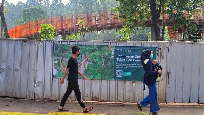 Tebet Eco Park ditutup sementara (Nahda-detikcom)