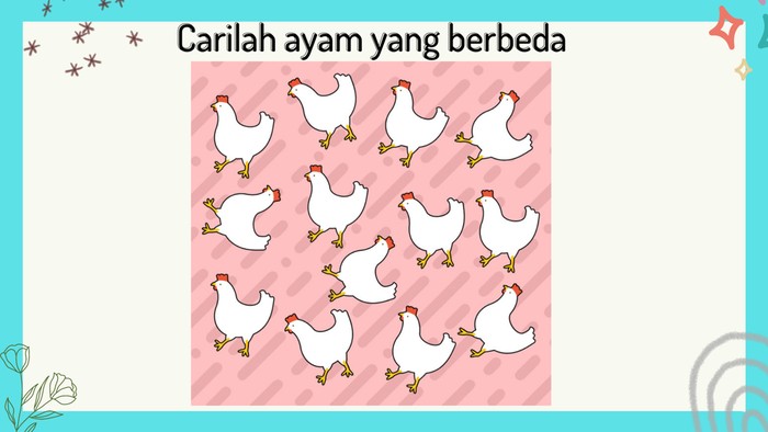 Asah otak Tebak-tebakan Khusus Si Paling Teliti, Coba Cari Objek yang Berbeda!