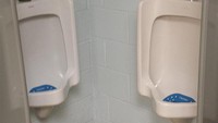 Urinal terdapat di sudut toilet dan saling berdekatan. Dok. Boredpanda