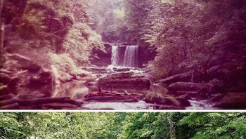 Ini adalah foto yang diambil kakek buyutku di Youngstown pada tahun 1951 dan foto yang aku ambil kemarin, kata netizen. Foto: Boredpanda
