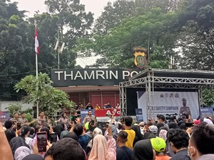 Hari Bhayangkara, Polri Gelar Road Safety Campaign di CFD Bundaran HI