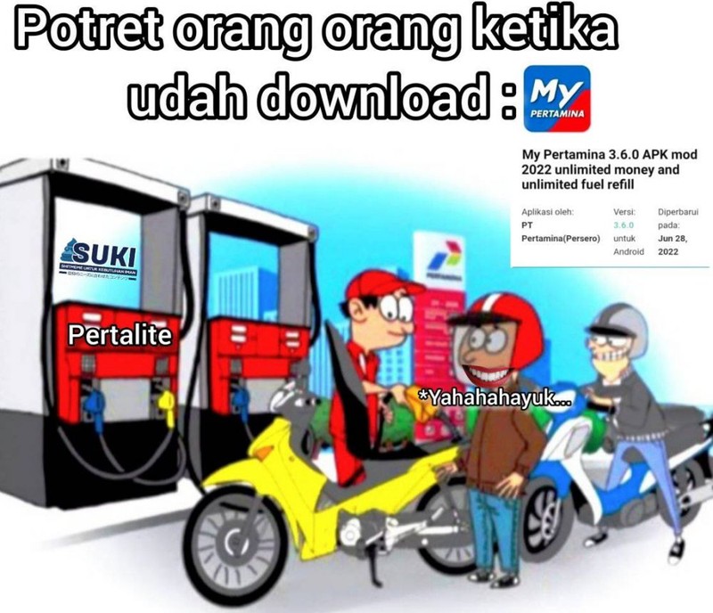 Meme beli pertalite.