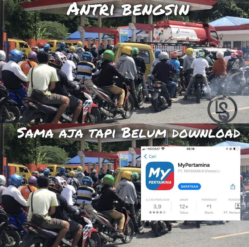 Meme beli pertalite.