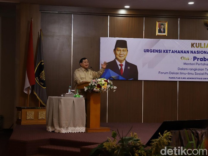 Menhan Prabowo Subianto beri kuliah umum di UB Malang