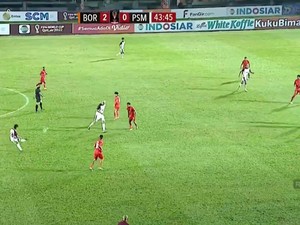 Borneo FC Vs PSM Makassar Berakhir 2-1, Yance Kartu Merah-Sempat Ricuh