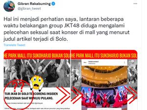 Gibran Luruskan Kabar Anggota JKT48 Dilecehkan di Mal Solo