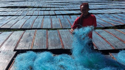 Melihat Pembuatan Mie Soun Hijau di Banyumas