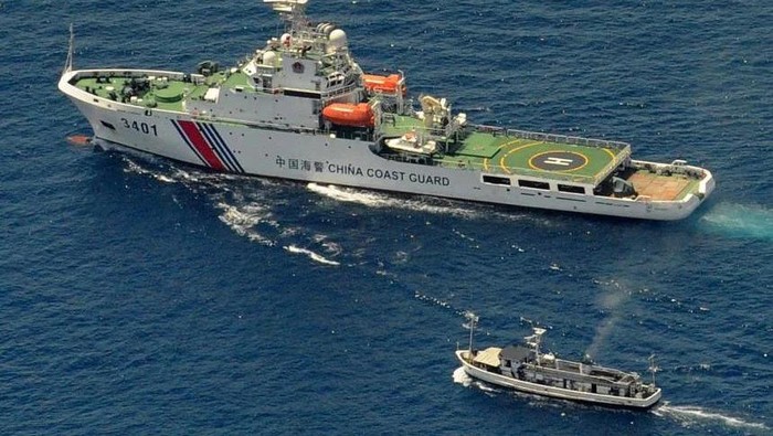 Japanese officials regularly protest the presence of Chinese coast guard vessels in waters near the islands. PHOTO: AFP