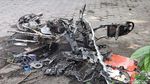 Ricuh di Babarsari, Begini Penampakan Ruko-Motor yang Rusak-Terbakar