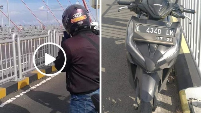 Seseorang diduga melompat dari Suramadu ke Selat Madura