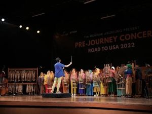 Keren! Tim Angklung Jabar Tur ke Amerika Serikat