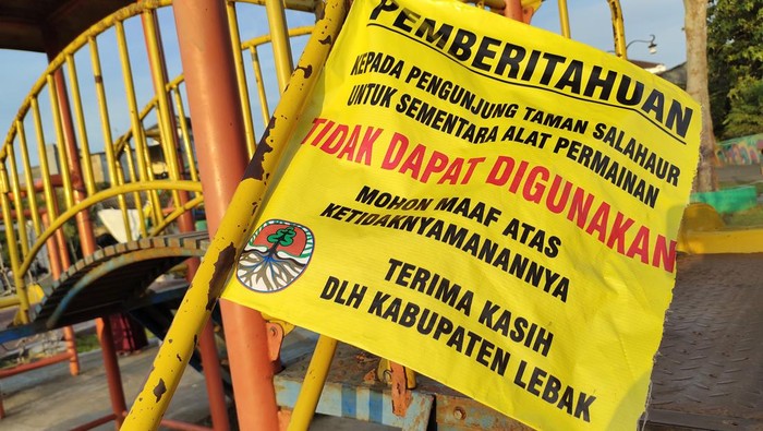 Kondisi taman tak terawat di Lebak, Banten (Fathul-detikcom)
