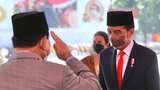 Momen Prabowo Hormat ke Jokowi di HUT Bhayangkara, Akrab dengan Mega dan JK