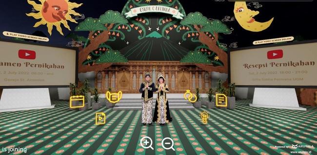 Wolipop mewawancarai Daniel Oscar untuk mengetahui cerita di balik pesta pernikahan metaverse yang digelarnya. Pernikahan di metaverse digelar mulai dari tanggal 1 dan 2 Juli 2022, yang terdiri dari serangkaian acara. Rangkaian tersebut dimulai hari Jumat, 1 Juli 2022, dengan acara siraman dan seserahan dalam adat Yogyakarta. Kemudian hari Sabtu pagi, 2 Juli 2022 acara pemberkatan dengan model internasional, dan kemudian malam harinya resepsi pernikahan dengan adat Jawa di Gedung Graha Sabha Pramana UGM, Yogyakarta. Foto: Dok. pribadi Daniel Oscar.