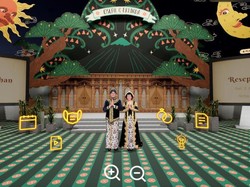 8 Foto Pasangan Yogyakarta Gelar Pernikahan Metaverse Pertama di Indonesia