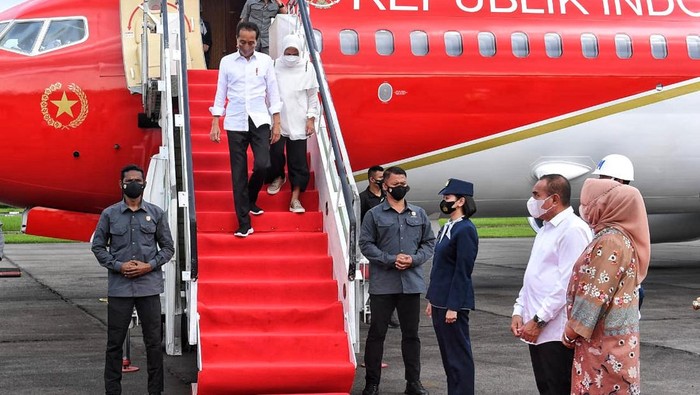 Presiden Jokowi Tiba di Medan