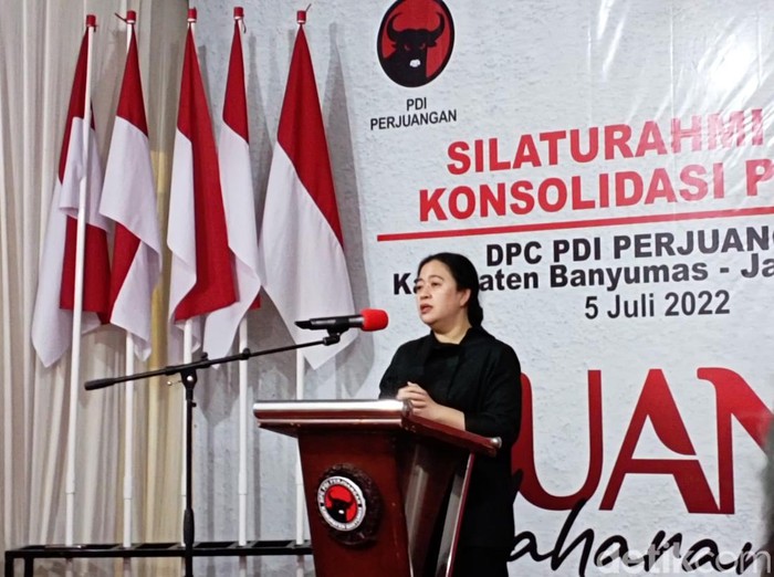 Puan Maharani di Banyumas, Selasa (5/7/2022).