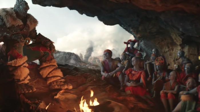 Cuplikan adegan para anak-anak di Thor: Love and Thunder.