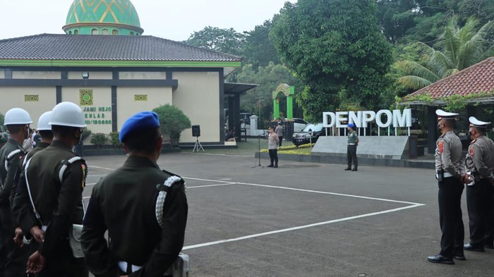 Apel penjagaan demo di Polresta Bogor Kota (dok Polresta Bogor Kota)