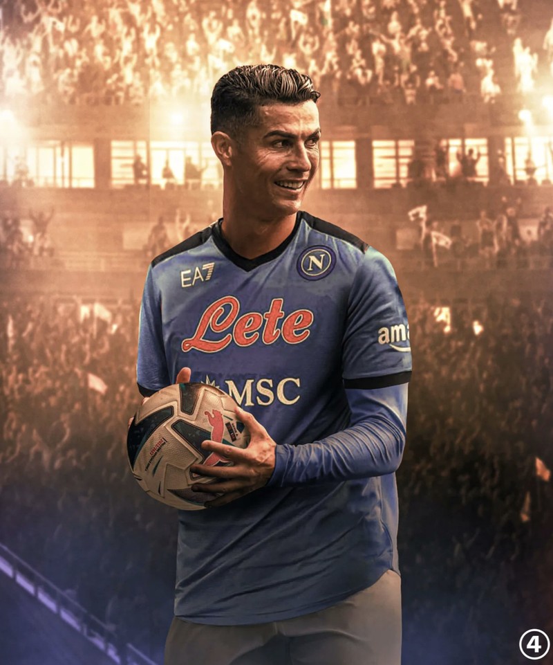 Beredar rumor Cristiano Ronaldo ingin pindah dari MU. Netizen berkreasi CR7 pakai seragam klub sepakbola lain