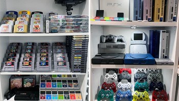 Koleksi berbagai konsol gim dari yang jadul sampai yang modern. Dok. Boredpanda