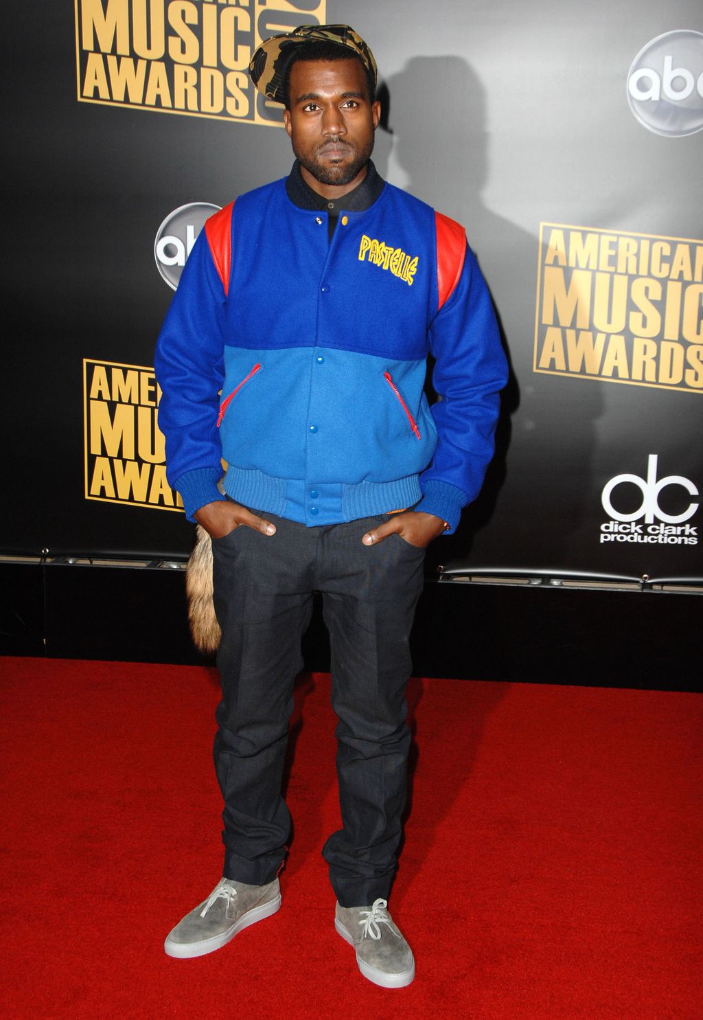 Kanye West Musician Kanye West arrives at the 2008 American Music Awards at the Nokia Theatre on November 23, 2008 in Los Angeles, California. (Photo by Steve Granitz/WireImage)