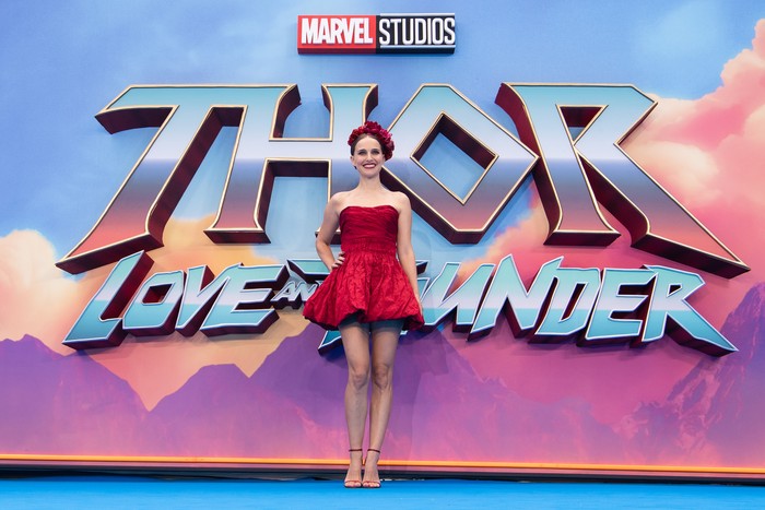 Natalie Portman di Premier Thor: Love and Thunder LONDON, ENGLAND - JULY 05: Natalie Portman attends the UK Gala Screening of