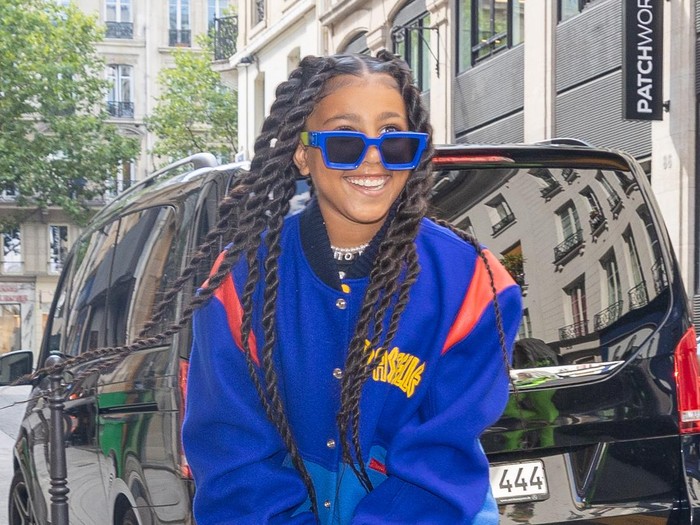 PARIS, FRANCE - JULY 05:  Kim Kardashian and North West are seen on July 5, 2022 in Paris, France. (Photo by MEGA/GC Images)