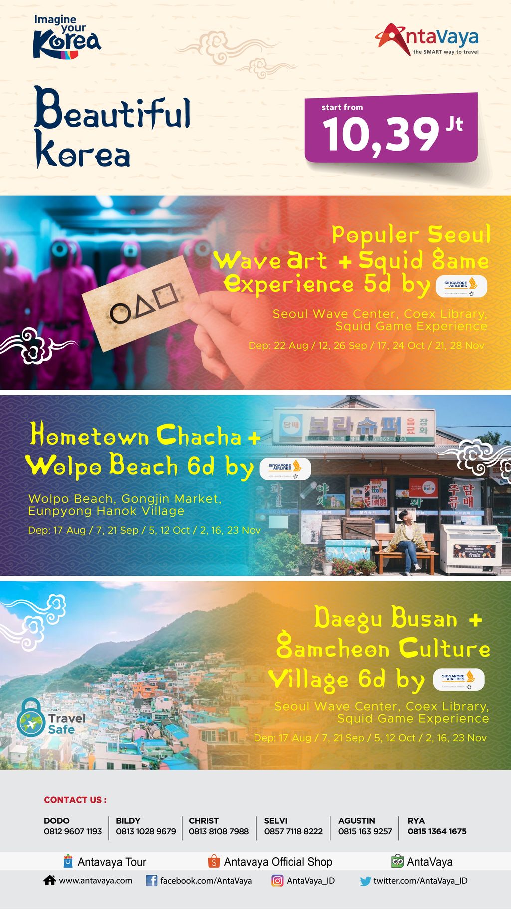 Paket Tour ke Korea dari AntaVaya