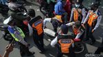 Parkir Liar, Belasan Motor di Jalan Wahid Hasyim Jakarta Kena Razia