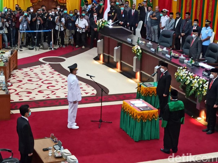 Prosesi pelantikan Pj Gubernur Aceh