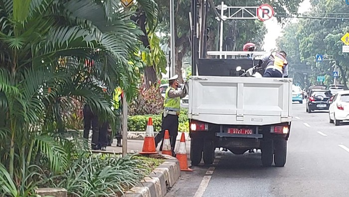 Razia parkir di liar di Jakpus (Anggi-detikcom)