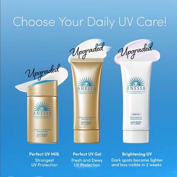 Rekomendasi sunscreen yang ada kandungan skincare dan membantu mencegah dampak dari sinar UV A dan UV B pada kulit dari Anessa Indonesia.