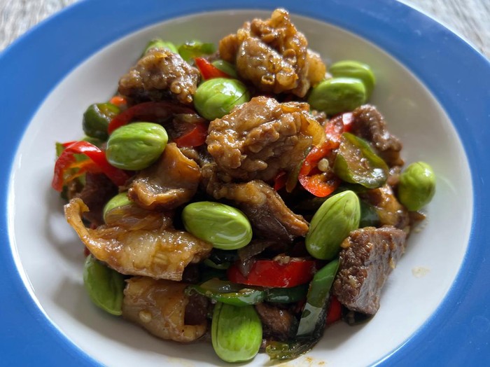 Resep Daging Tumis Pete dan Cabe