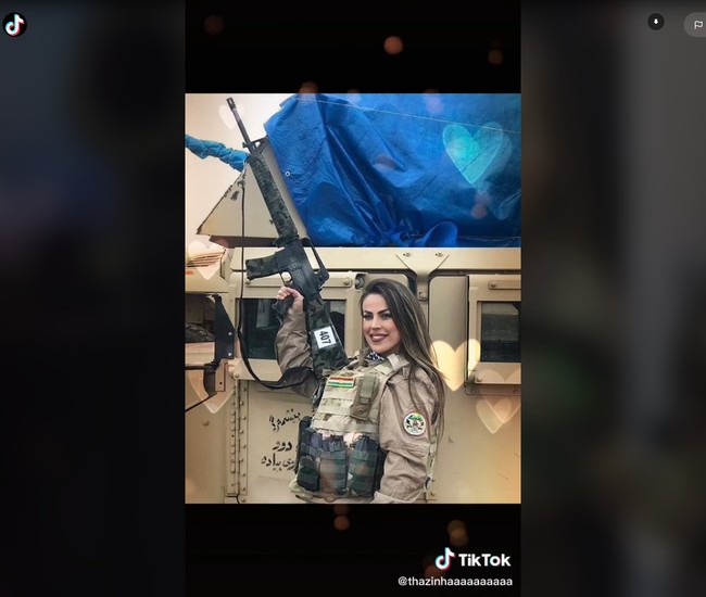 Thalita dikenal sebagai sosok yang inspiratif. Sebelum ikut perang, Thalita berprofesi sebagai model dan aktris di masa mudanya. Setelah tak aktif di dunia hiburan, ia kuliah di jurusan hukum dan aktif dalam berbagai aksi amal, termasuk penyelamatan binatang.Foto: TikTok Thalita do Valle