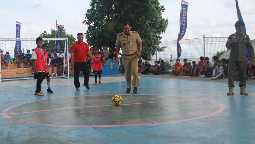 Cara Asyik Warga Pulau Panggang Isi Liburan: Gelar Turnamen Futsal