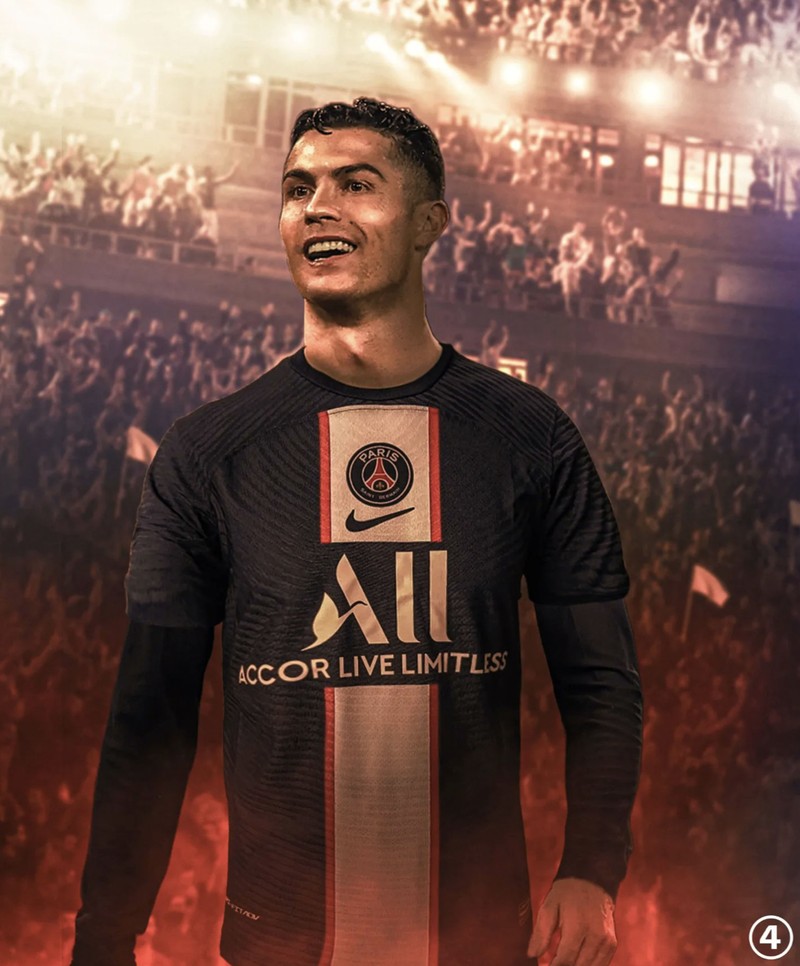 Beredar rumor Cristiano Ronaldo ingin pindah dari MU. Netizen berkreasi CR7 pakai seragam klub sepakbola lain