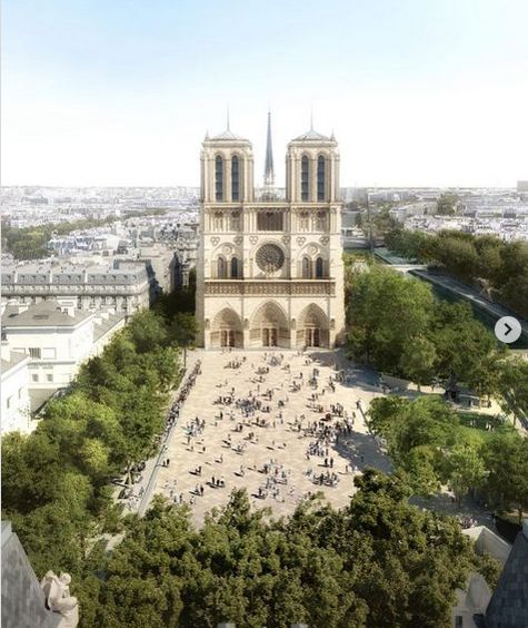 Desain terbaru Notre Dame oleh Bureau Bas Smets