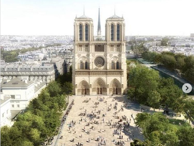Intip Desain Terbaru Notre Dame Paris