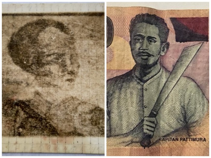 Dua versi gambar sosok Thomas Matulessy atau Kapitan Pattimura (Repro detikcom)