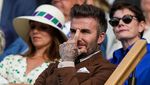 Cool Abis! Ini Gaya David Beckham Saat Nonton Tenis Wimbledon 2022