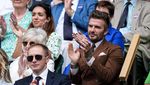 Cool Abis! Ini Gaya David Beckham Saat Nonton Tenis Wimbledon 2022