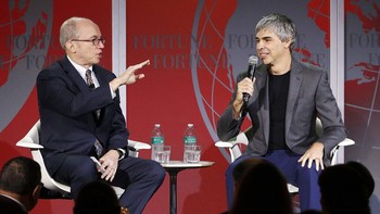 Pada tahun 2015, dia masih aktif sebagai pembicara dalam perannya sebagai CEO Alphabet. Foto: Associated Press