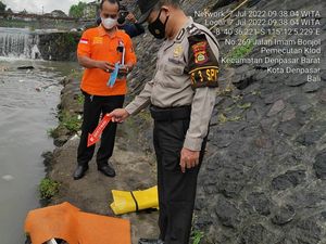 Mayat Bayi di Tukad Badung Diduga Prematur-Dibuang Dua Hari Lalu