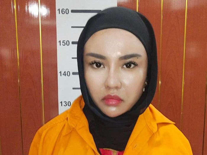 Medina Zein ditahan jaksa di Rutan Polda Metro Jaya, Kamis (7/7/2022)