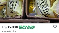 Aduh! Baru Sehari Diluncurkan, Minyakita Dijual Online Rp 35.000/Liter
