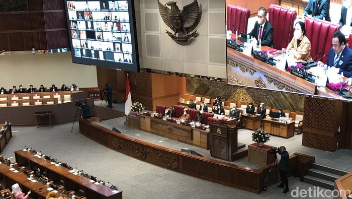 Paripurna DPR RI Kamis (7/7/2022). (Firda Cynthia Anggrainy/detikcom).